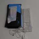 Gaming Keyboard and Mouse Combo, K1 RGB LED Backlit Keyboard with 104 Key for PC/Laptop(White)