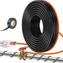 2.5FT3FT-200FT Pipe Heating Cable for Pipe Freeze Protection, Heat Cable for Water Pipes(Metal and Plastic), Pipe Heat Tape Keeps Water Flowing at -40F 5w/ft, 120V Plumbing fixture