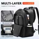 Travel Laptop Backpack, 40L Water-Resistant & Durable Business Backpack, Airline-Approved for Carry-On, Fits 17.3-inch Laptops, Suitable for School & Daily Commute