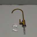 Tohlar Drinking Water Faucet for Kitchen Sink, Gold Filtered Water Faucets Lead-Free Reverse Osmosis Tap Water Filtration System 304 Stainless Steel, Brushed Gold Finish