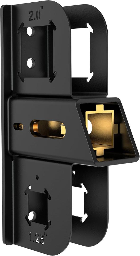 DEEAGLE Hitch Wall Mount,Adjustable 1.25 & 2 Receiver, Max Hold Up to 300LBS, Bike Rack & Cargo Rack Storage, Heavy Duty Trailer Hitch Receiver Storage
