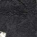 Smiry Bathroom Rugs Set 2 Piece, Soft Absorbent Chenille Bath Mat and U-Shaped Toilet Rug Set, Non Slip Shaggy Bath Carpet for Tub, Shower and Floor (24x16+24x20, Black)
