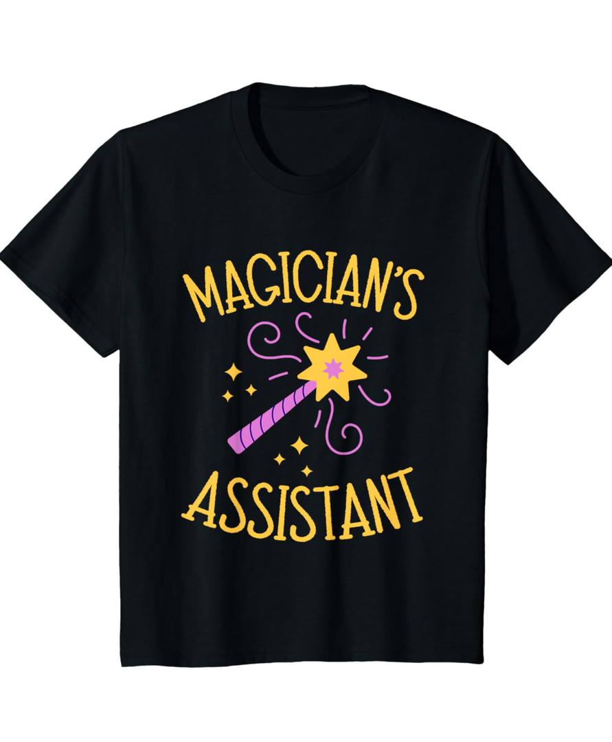 Magician Assistant Costume Kids Birthday Christmas T-Shirt, kids 6