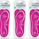 Comfort Zone Tri-Balance Gel Orthotic Insoles for Women, Non-Slip & Cushioned, Fits Well with Heel & Ball of Foot Supports, 3/4 Length Arch Support Inserts for Women, Sizes 6-10, 1 Pair, Pack of 3