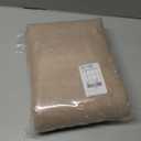 RYB HOME 100% Blackout Flax Linen Curtains 90 Inch Long, Light Block and Thermal Insulated Drapes, Total Blackout Curtains for Living Room/Bedroom/Nursery, 2 Panels, 52 Inch Wide, Mocha