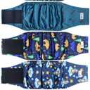 5 Pack Dog Diapers Male, Premium Belly Bands for Male Dogs, High Absorbing Male Dog Pee Wraps for Doggie in Incontinence or Excitable Urination and Training M
