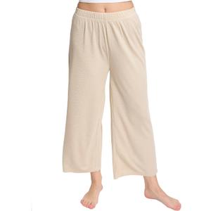 Mad Dog Lounge Women's Pajama Pants, Wide-Leg Cropped Capris, Casual Night Sleep Summer PJ Bottoms for Ladies (M)