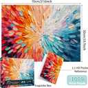Puzzles for Adults 1000 Pieces Color Explosion, Impossible Puzzles 1000 Piece, Gradient Colorful Hard Difficult Clearance Puzzle for Adults, Challenging Jigsaw Art Painting