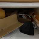 Cool Mini Wood Floor Lamp for Living Room Bedroom Bedside - Office Corner Decorative Reading Standing Light Creative Swing Arm Arc Design Gift for Kids Room - LED Bulb Included (Egg Yellow)