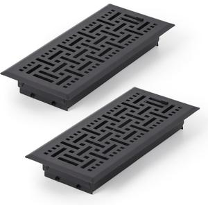Floor Vent Covers 4x12, Air Floor Vent Covers Heavy Duty Classic Checkered Adjustable Rust Proof Finish Floor Register Vent Cover for Home Floor, Sidewall,Black 2 Packs) Floor Vent Covers 4x12, Air Floor Vent Covers Heavy Duty Classic Checkered Adjustable Rust Proof Finish Floor Register Vent Cover for Home Floor, Sidewall,Black 2 Packs)