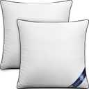 Utopia Bedding Throw Pillow Inserts (Pack of 2, White), 18 x 18 Inches Decorative Indoor Pillows for Sofa, Bed, Couch, Cushion Sham Stuffer