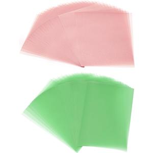 PATIKIL 60 Sheets Vellum Paper 8.5x11inches, Printable Translucent Paper 100GSM Colored for Invitations Laser Inkjet Printing Card Making Crafting Wedding Tracing, Green/Pink
