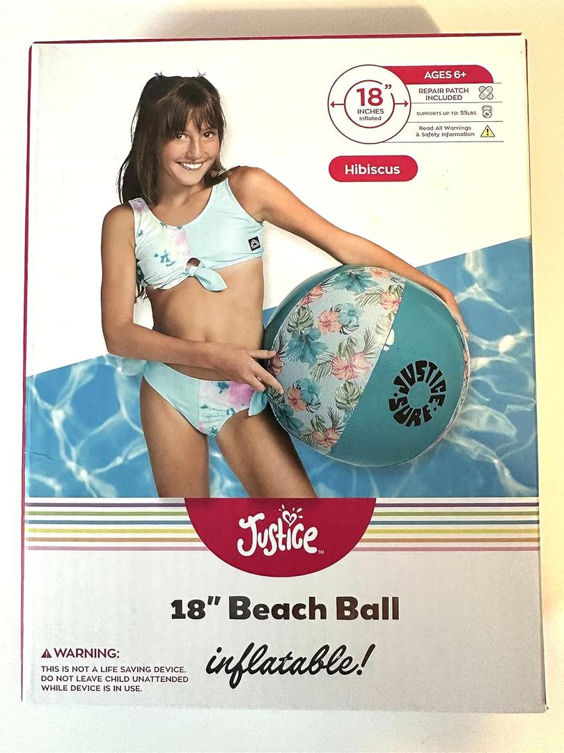 Justice Beach Ball Inflatable (18 inc Inflatable) Justice Beach Ball Inflatable (18 inc Inflatable)