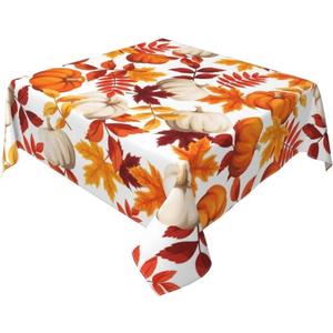 BETGINY Fall Tablecloth 54x54 Inch Square Rustic Thanksgiving Pumpkin Maple Leaves Tablecloths Fabric Farmhouse Autumn Table Cloth Decorative for Picnic Party Holiday Home Indoor Outdoor BETGINY Fall Tablecloth 54x54 Inch Square Rustic Thanksgiving Pumpkin Maple Leaves Tablecloths Fabric Farmhouse Autumn Table Cloth Decorative for Picnic Party Holiday Home Indoor Outdoor