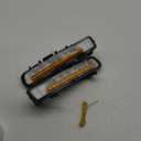 Xenon White LED Daytime Running Lighs with Amber Turn Signal Lamp Compatible for 2011-2014 Ford Edge Lower Bumper
