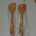 2 Pack Premium wooden spoons for cooking - Acacia Wood Kitchen utensils for Cooking and Stirring, Durable Hardwood Stirring Spoon, Non-Scratch Cooking utensil Tool, Ergonomic Handle 13 Inches