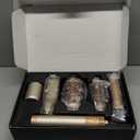 MESCOMB 6-in-1 Hot Air Styler  Hair Dryer with Straightener, Auto Curler & Volumizing Brush for Straightening, Curling, Smoothing & Volume, Damage-Free (Champagne Coffee)