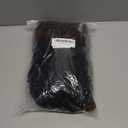 YEAME Curly Wigs for Black Women - Kinky Curly Afro Wig with Bangs, Brown Mixed Black, 15 Inch, Heat Resistant Synthetic Fiber