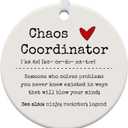 2 x Gifts for Coworkers, Friendship Gifts for Women, Work Bestie, Best Friend, Coworkers Christmas Ceramic Ornament (Coworker)