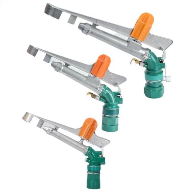 1.5-Inch Farm Irrigation Spray Gun, Pack of 2, 360 Rotating Lawn Sprinkler, Large Area Garden Watering System