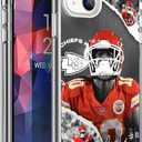 Compatible with iPhone 14 Case, Stylish Full-Body Protection Soft TPU Shockproof Phone Clear Case(Kansas-City-Pacheco)