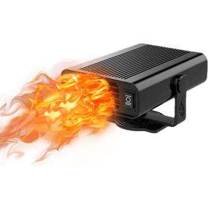 12V 150W Portable Car Heater Fast Demisting Defroster, Automobile Car Heater Can Heat Rapidly inwith Heating Cooling Air Purify, 360Degree Rotary Defroster Portable Car Heater (FF-14)