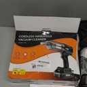 Car Vacuum Cordless, 35000PA Strong Suction Handheld Vacuum with 2 Detachable Batteries, 60Min Runtime Portable Vacuum Cleaner for Car Detailing, Pet Hair, Home Couch & Office, 350ML XL Dust Cup (Black)