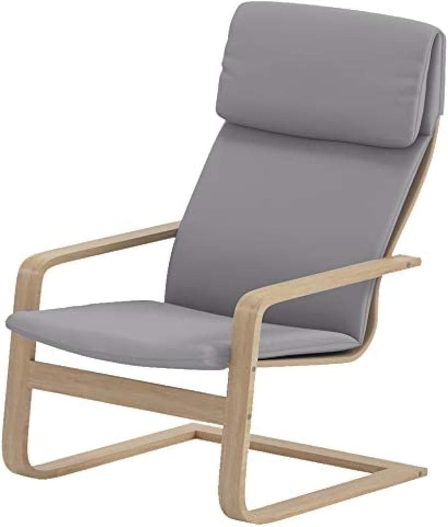IKEA Pello Chair Cover Replacement - Custom Made Slipcover (Lighter Dense Cotton Gray)
