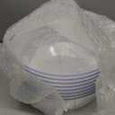 Hioasis 8 Pack Plastic Serving Bowls 128oz Clear Plastic Bowls Heavy Duty Disposable Serving Bowls for Party Snack & Salad & Candy & Bar Buffet