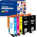 902XL Ink cartridges for HP Printers Replacement for HP 902 902XL Ink cartridges Combo Pack 5 Pack for Officejet Pro 6978 6968 6970 6958 6960 6975 6954 6962 Printer
