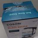 Cosori Electric Kettle, No Plastic Filter & Spout, 1.8Qt Tea Kettle & Hot Water Boiler For Coffee & Tea, Water Heater & Teapot, Automatic Shut Off, Borosilicate glass, Black, 1500W