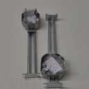 Tandefio 2 Pcs Adjustable Ceiling Fan Bracket Ceiling Mounting Bracket Electrical Box for Fans and Light Fixtures, 14.7 Inches in Length