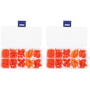 STOBOK 320 Pcs Mini Snowman Carrot Nose DIY Snowman Nose Ornament Accessories Orange Plastic Nose Stick for Snowman Making Miniature Carrot Nose Craft Model