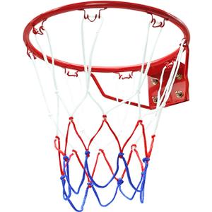 Basketball Rim Goal Wall Mounted Hoop Indoor Outdoor Hanging Basketball Hoop, 32centimeter/12.6inch