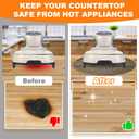 Mity rain Silicone Trivets Mat for Ninja Crispi, Hot Resistant Pot Holders for Air Fryer & Hot Dishes, Portable Silicone Mats for Kitchen Counter, Kitchen Accessories for Countertop (Avocado)