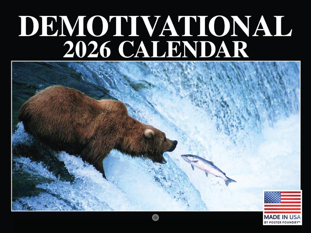 Demotivational Calendar 2026 Demotivation Monthly Wall Calender 12 Month | American Made In The USA
