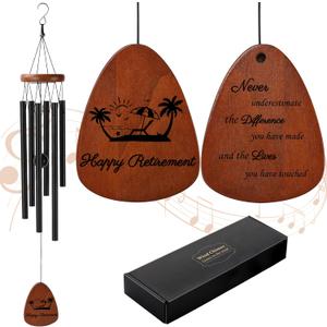 PRSTENLY Retirement Gift for Woman Men, Retirement Wind Chimes Gifts for Women Men Coworker Teacher Friends Nurse Boss Colleague Retired Going Away Goodbye Gifts