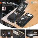 Compatible with MagSafe iPhone 17 Air Wallet Case,Carbon Black