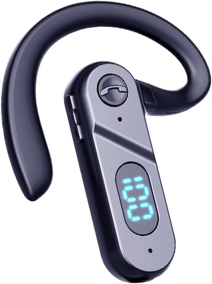 Uigsas Bluetooth Headset Wireless Bluetooth Earpiece Single Ear Voice Control Answer Earphones for Cell Phone