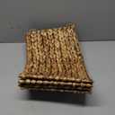 CENBOSS Rattan Christmas Tree Collar, Wicker Tree Skirt & Stand Base Cover (Brown Wash, 24 inch)