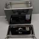 CREWORKS 6L Digital Ultrasonic Cleaning Machine with Degas and Gentle Mode, 180W Ultrasonic Cleaner Machine with Heater and Timer, 1.6 gal Ultrasound Cleaner for Retainer Jewelry Lab Tool Auto Part