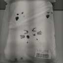 2 x Halloween Pillow Covers 18x18 inch Set of 2 White Cat Ghost Throw Pillow Cases Soft Plush Faux Fur Wool Couch Cushion Case for Home Decor Chair Sofa Bedroom Living Room (Cat Ghost)