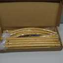 Metal Arch Backdrop Stand 7.2FT+6FT Wedding Arch Backdrop Stand Set of 2 Gold Backdrop Arch Stand Wedding Arch Frame for Wedding Ceremony Birthday Party Decoration Arbors of Metal