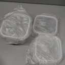 Soup Containers with Lids Glass 32 oz, 4 Cup Borosilicate Glass Food Storage Containers, Microwave & Freezer Safe Jars, Small Square Meal Prep Bowl for Salad, Fruit, Lunch, Ice Cream, Travel, 4 Pack (Transparent)