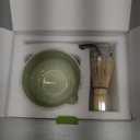 TANG PIN Matcha Set - Match Bowl and Whisk, 15 OZ, Matcha Scoop | Matcha Whisk Stand (Chasen Holder) - 4pc Perfect Matcha Kit for Matcha Tea Ceremony (Mottled Green)
