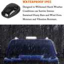 NPAUTO 3pcs Smoked Cab Marker Lights White 30 LED Roof Top Running Lights w/Wiring Pack Replacement for 2002-2007 Chevy Silverado GMC Sierra 1500 1500HD 2500 2500HD 3500 Truck