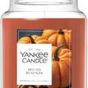 Yankee Candle Spiced Pumpkin, Fall Scented Candle, 22oz Large Jar with up to 150 Hour Burn Time, Giftable
