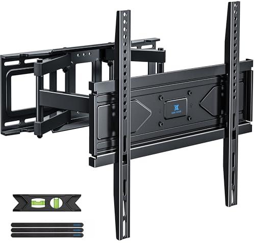 UL Listed Full Motion TV Wall Mount for Most 32-70 inch TVs, Wall Mount TV Bracket for 40 50 55 65 inch tv with Smooth Swivel, Tilt, Extension, Level-Has Hardware & Drill Template