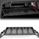 Foldable Interior Trunk Cargo Rack Compatible with JK JL 4‑Door, Metal Rear Back Storage Shelf, Heavy‑Duty Interior Cargo Organizer for Vehicle Rear Cargo Area