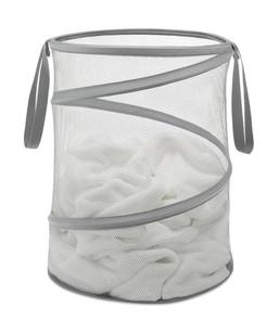 Whitmor 15-Inch Paloma Gray Collapsible Laundry Hamper